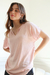 Blusa Lino Liso Escote V ASTER 25-6