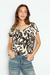 Blusa Seda Estamada Mangas Dobladas Tulip 25-41