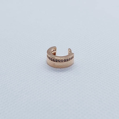 Piercing Liso e com pedrinhas dourado