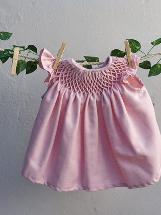 Vestido maria cor de rosa