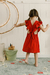 Vestido Hortênsia Vermelho - comprar online