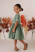 Vestido Malu Verde Sálvia - Petit Môme - Moda Infantil