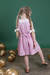 Vestido Primavera Xadrez Rosa - Petit Môme - Moda Infantil