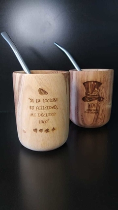 Mates de Madera GRABADO LASER - Candy Bar Iguazu