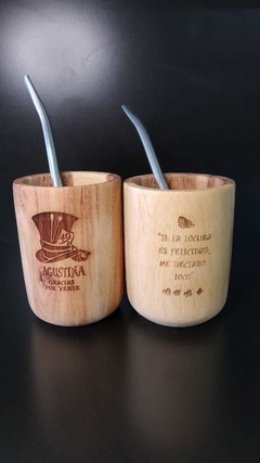 Mates de Madera GRABADO LASER - comprar online