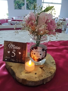 Centro de mesa BODA- sencillo