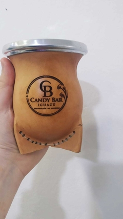 MATE CALABAZA DE ECO CUERO C/ LOGO O INSCRIPCION - comprar online