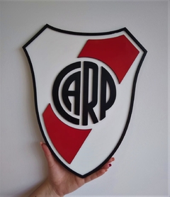 CARTEL RIVER PLATE MDF DOBLE CAPA..