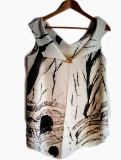 Bluse Art Black Bege - comprar online