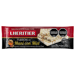 Turron Lheritier Mani Miel 80 gr