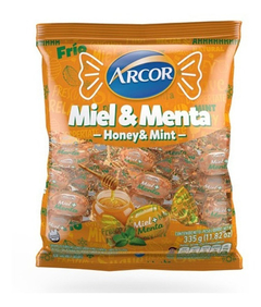 Caramelos Arcor Relleno Miel Menta 335 gr