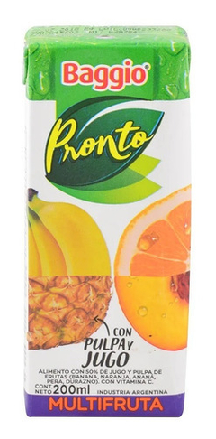 Jugo Baggio Pronto Multifruta x 200 ml