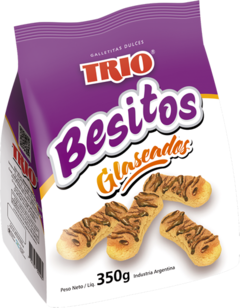 Galletitas Trio Besitos Glaseados 350 gr