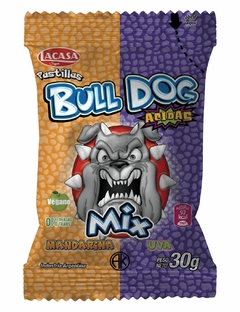 Pastillas Bulldog Acidas Mandarina Uva 30 gr