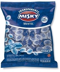 Caramelos Misky Transparente Mentol 405 gr