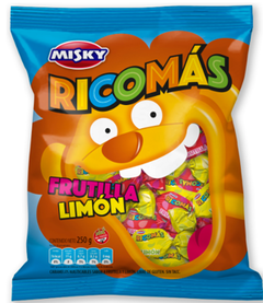 Caramelos Masticables Ricomas Frutilla Limón 280 gr