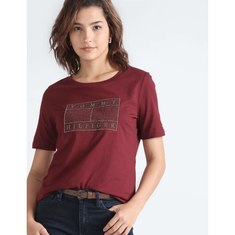 Camisa T-Shirt Feminina Bandeira Essencial - Tommy Hilfiger