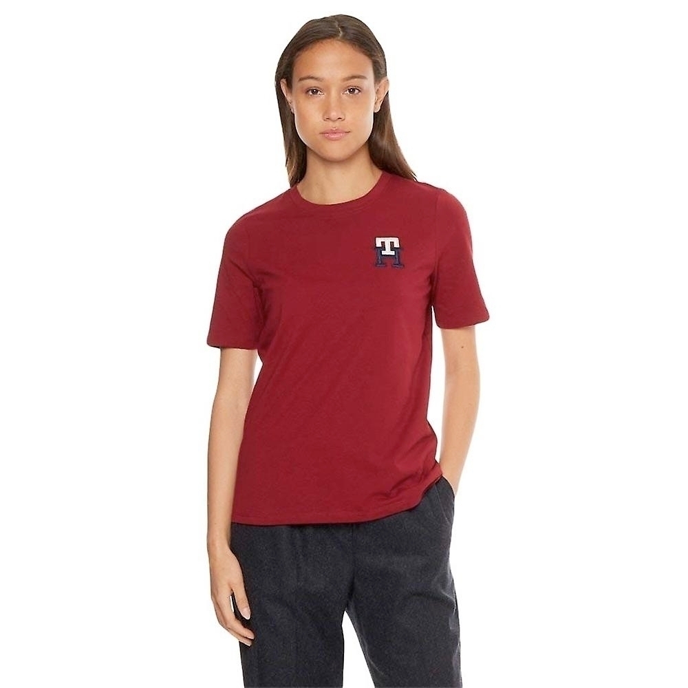 Camiseta Tommy Hilfiger Gola V Masculina - Vermelho