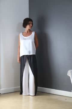 Pantalón Ivana B&W Crepe Satin