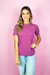 Camiseta Gola Redonda - Rosa Uva na internet