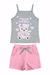 Conjunto Infantil Regata + Shorts Menina Hrradinhos