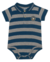 Body Polo Listrado Masculino Meia de Leite