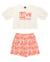 Conjunto Feminino Cropped + Short Saia Off White We Love Gloss - comprar online