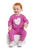 Conjunto de Moletom Infantil Bee Loop Lilás