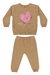 Conjunto de Moletom Infantil Bee Loop Marrom