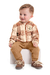 Conjunto Infantil em Moletom Bee Loop Marrom