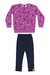 Conjunto de Moletom Infantil Menina Bee Loop Marrom - comprar online