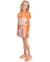 Conjunto Canelado Feminino Infantil Quimby Laranja 10/14