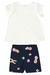 Conjunto Bebê Blusa + Shorts de Cotton Bee Loop - Leville Baby