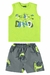 Conjunto Bebê Menino Regata + Bermuda em Moletinho Bee Loop - Leville Baby