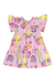 Vestido de Verão Infantil Estampado Quimby 1 ao 3