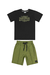 Conjunto Juvenil Camiseta + Bermuda em Eco Linho Quimby - comprar online