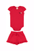 Conjunto de Bebê Canelado Vermelho Hrradinhos