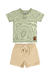 Conjunto para Bebê Camiseta + Bermuda (Verde) Quimby