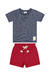 Conjunto para Bebê Camiseta + Bermuda (Azul) Quimby