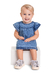 Vestido Jeans de Verão Infantil Quimby- P ao G - comprar online