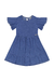 Vestido Jeans de Verão Infantil Quimby- 4 ao 8