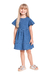 Vestido Jeans de Verão Infantil Quimby- 4 ao 8 - comprar online