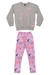 Conjunto de Moletom com Legging Estampada We Love Gloss Cinza - comprar online