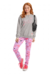 Conjunto de Moletom com Legging Estampada We Love Gloss Cinza