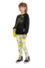 Conjunto de Moletom com Legging Estampada We Love Gloss Preto)