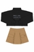 Conjunto Cropped em Moletom + Shorts Saia Gloss 4/8