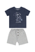 Conjunto de Verão Camiseta + Bermuda Infantil Quimby- P ao G