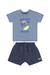 Conjunto Camisa + Bermuda em Moletinho de Verão Infantil Quimby- P ao G - comprar online