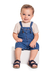 Jardineira Jeans de Verão Infantil Quimby- P ao G - comprar online