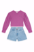 Conjunto Blusa + Shorts Jeans Carinhoso Kids